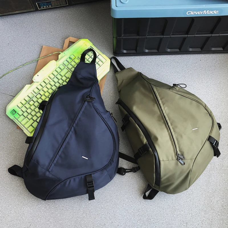 Hip-Hop Tooling Messenger Bag Large-Capacity Chest Bag