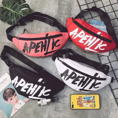 Hirigin Hip Hop Waist Bag Fanny Pack Zip Belt Money Pouch
