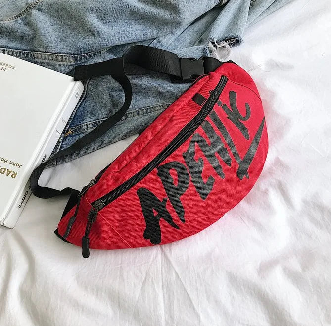 Hirigin Hip Hop Waist Bag Fanny Pack Zip Belt Money Pouch