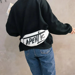 Hirigin Hip Hop Waist Bag Fanny Pack Zip Belt Money Pouch