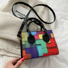 Vintage Small Crossbody Handbag for Women, Top-handle Bag