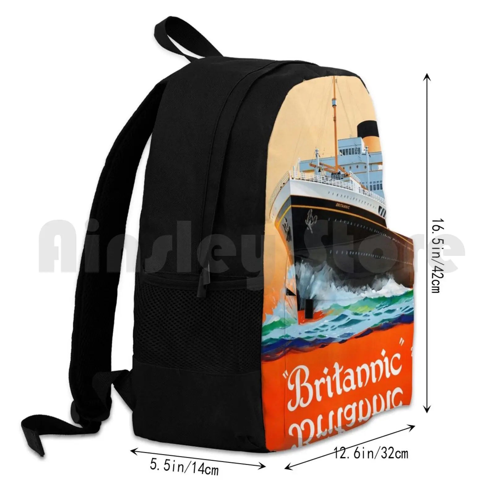 Britannic Outdoor Hiking Backpack Sports Bag Vintage