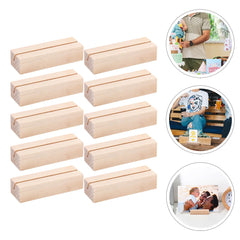 Wood Table Number Holders Stand Party Clip Wedding Decoration