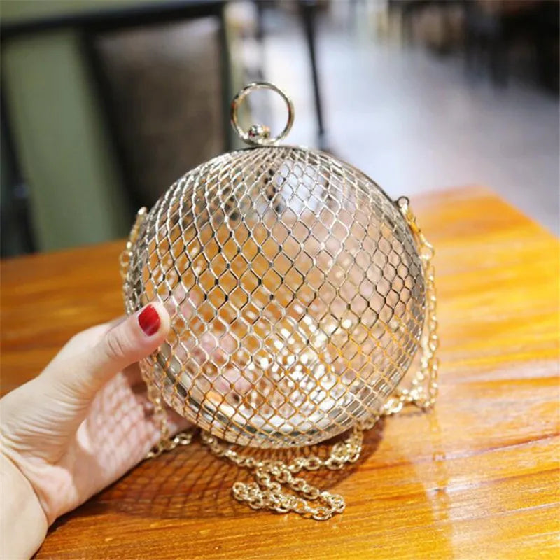 Metal Ball Shoulder Bag for Women