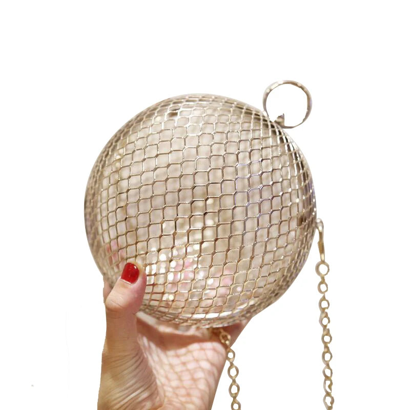 Metal Ball Shoulder Bag for Women