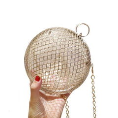 Metal Ball Shoulder Bag for Women