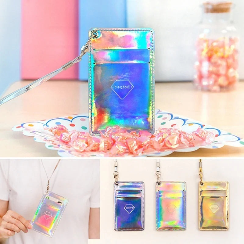 Hologram Laser Silver Clutch Handbag Purse Wallet Women's Mini Evening Bag