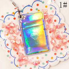Hologram Laser Silver Clutch Handbag Purse Wallet Women's Mini Evening Bag