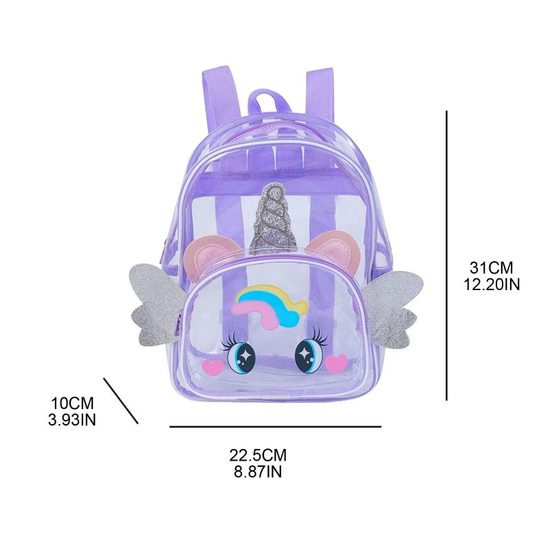 Clear Holographic Backpack Purse for Kids