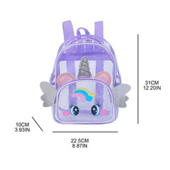 Clear Holographic Backpack Purse for Kids