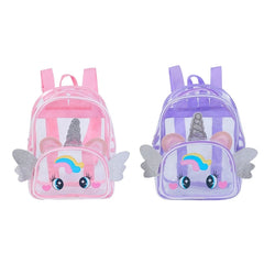 Clear Holographic Backpack Purse for Kids