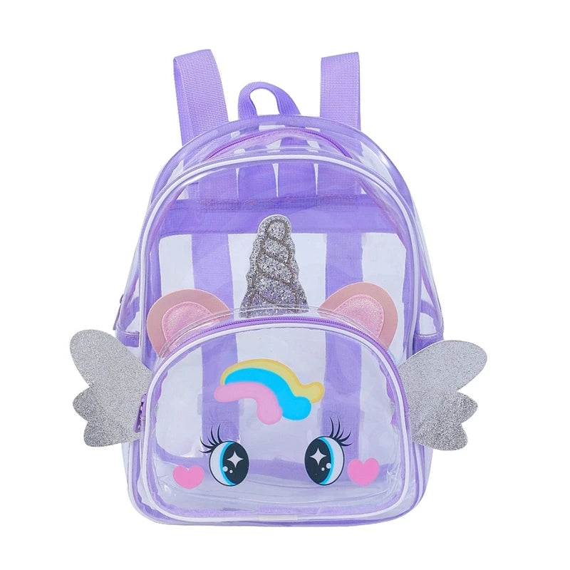Clear Holographic Backpack Purse for Kids