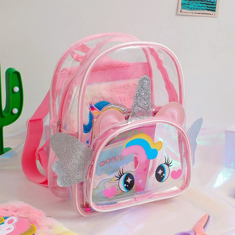 Holographic Clear Backpack Purse for Kids