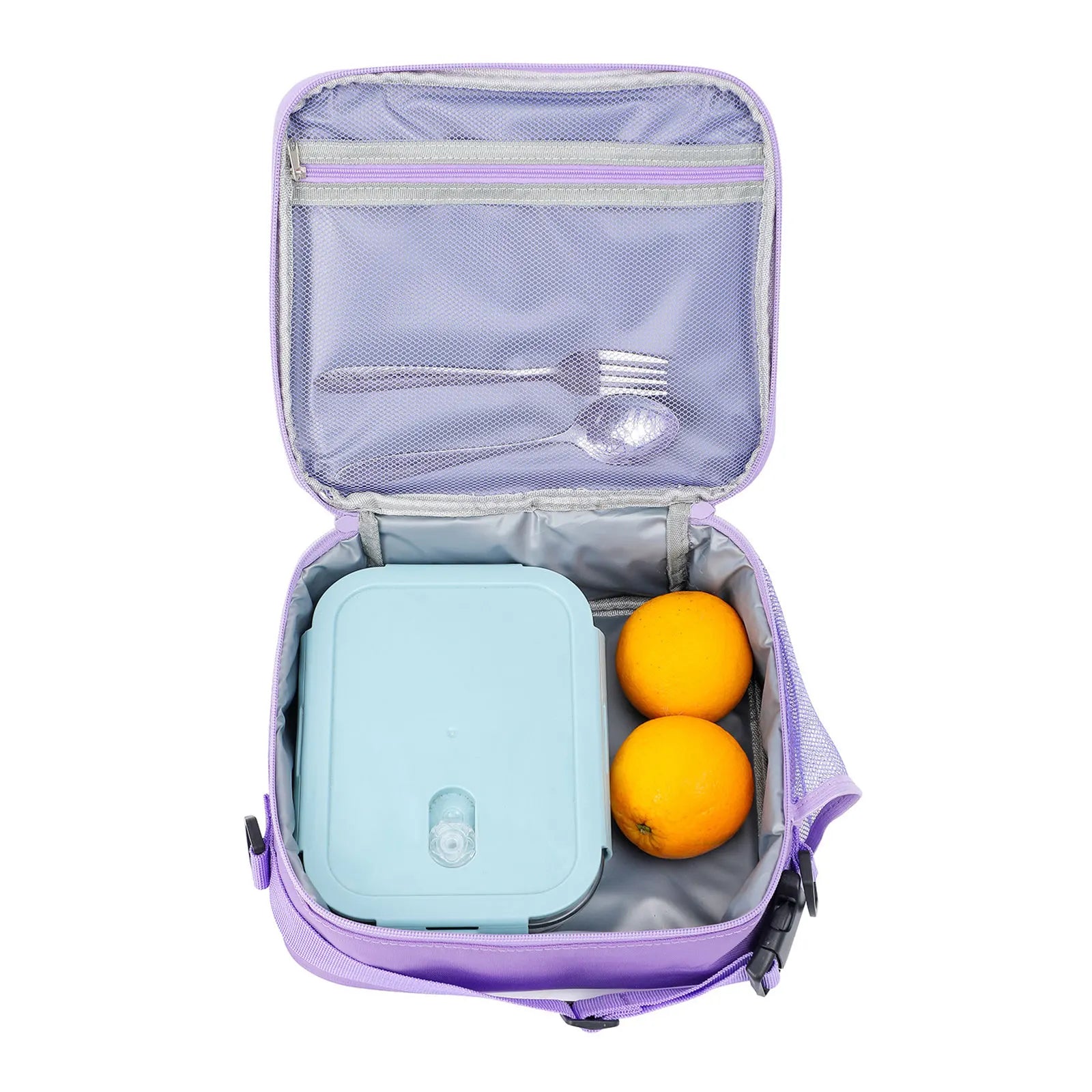 Holographic Heart Lunch Tote Box Lunch Bag Container