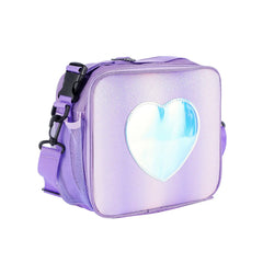 Holographic Heart Lunch Tote Box Lunch Bag Container