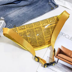 Holographic Transparent Fanny Pack Laser Waist Bag Women Casual Purse