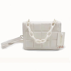 Honeycherry Geo Embossed Flap Crossbody Bag Mini Handbags