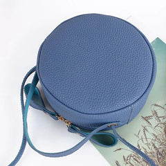 Women Shoulder Bag Leather Crossbody Messenger Round Handbag