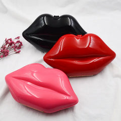 Acrylic Jelly red-mouth Clutch Bag for Women