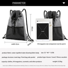 Drawstring Bag Gym With Pockets Sports Sack With Handle