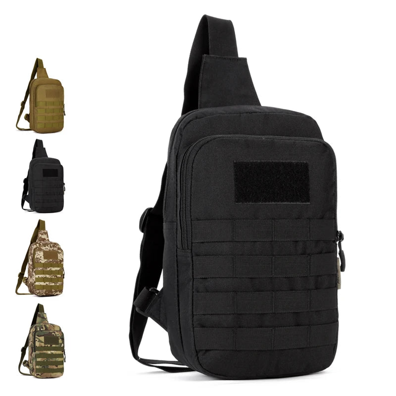 Military Chest Pack Waterproof Nylon Waist Bag