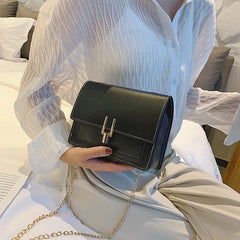 Women Chain Shoulder Bag Y Lock Mini Square Bag