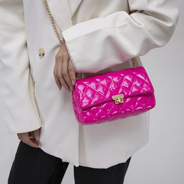 Colorful Diamond Shape Small Bags Women Handbags Jelly Bags
