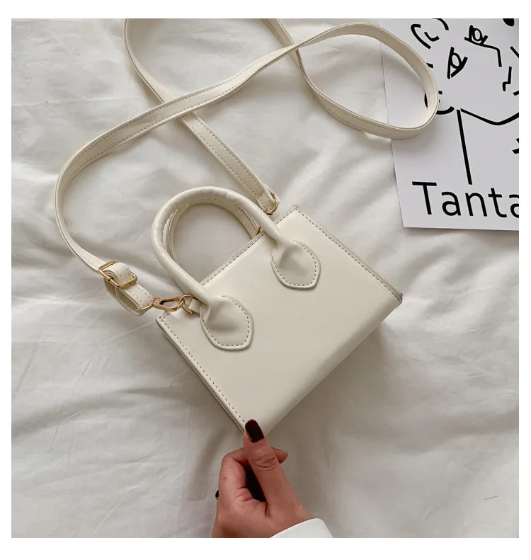 Retro Mini Handbag Literary Small Square Bag