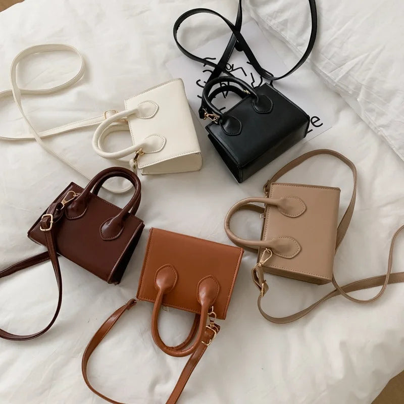 Retro Mini Handbag Literary Small Square Bag