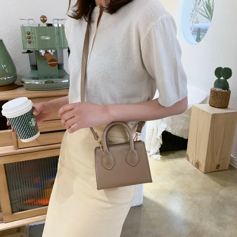 Retro Mini Handbag Literary Small Square Bag