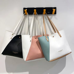 Large Women's Bag High Capacity PU Leather Shoulder Bag