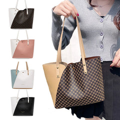 Large Women's Bag High Capacity PU Leather Shoulder Bag