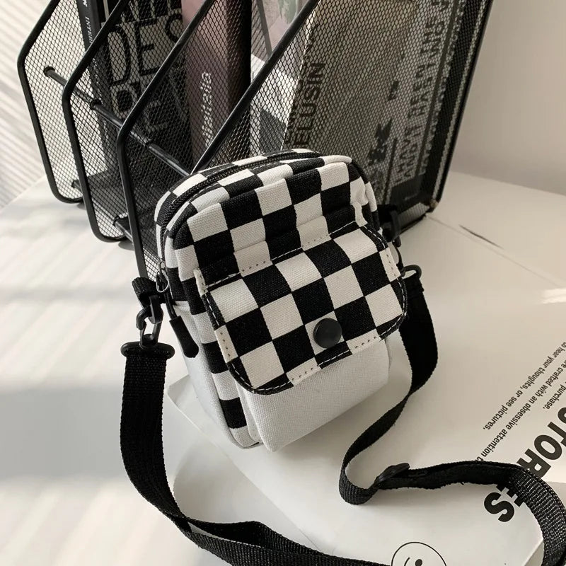 Hot Messenger Bag Ins Minority Personality Canvas Shoulder Small Square Bag
