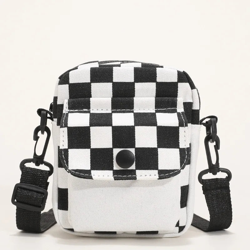 Hot Messenger Bag Ins Minority Personality Canvas Shoulder Small Square Bag