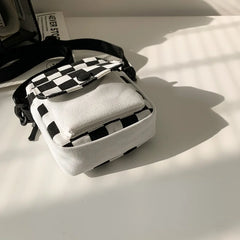 Hot Messenger Bag Ins Minority Personality Canvas Shoulder Small Square Bag