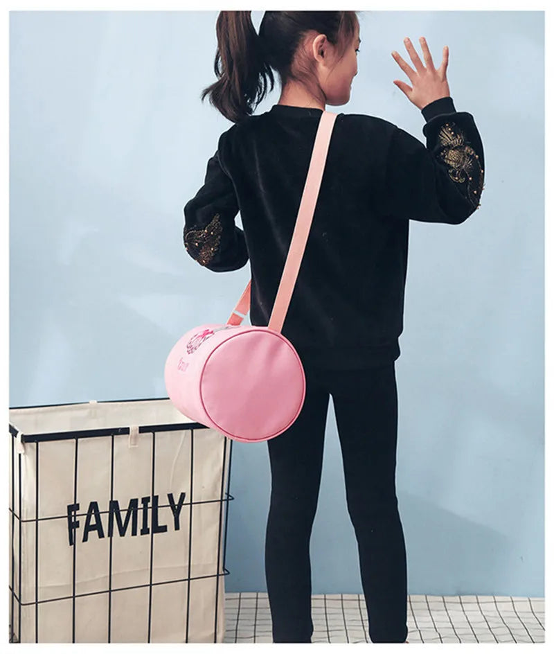 PU Waterproof Kids Girls Dance Shoes Bag