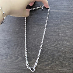 Silver Chunky Infinity Knot Chain Necklace for Charms Jewelry Making