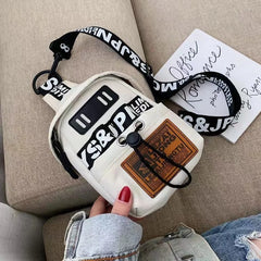 Hip-hop Canvas Phone Bag Chest Bum Bag