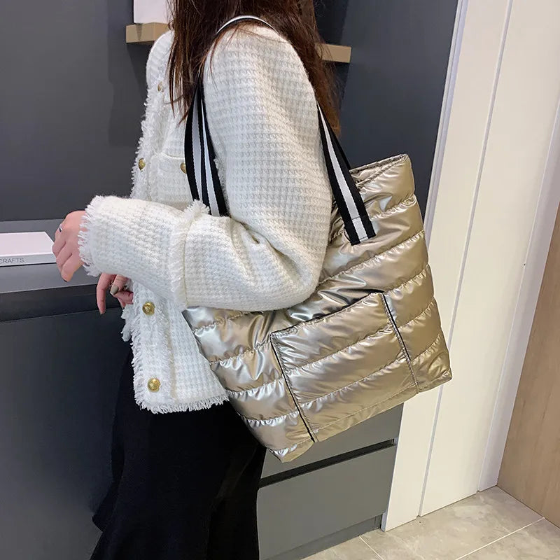 Hot Women Shoulder Bag Nylon Cotton Handbags Top Handle Large