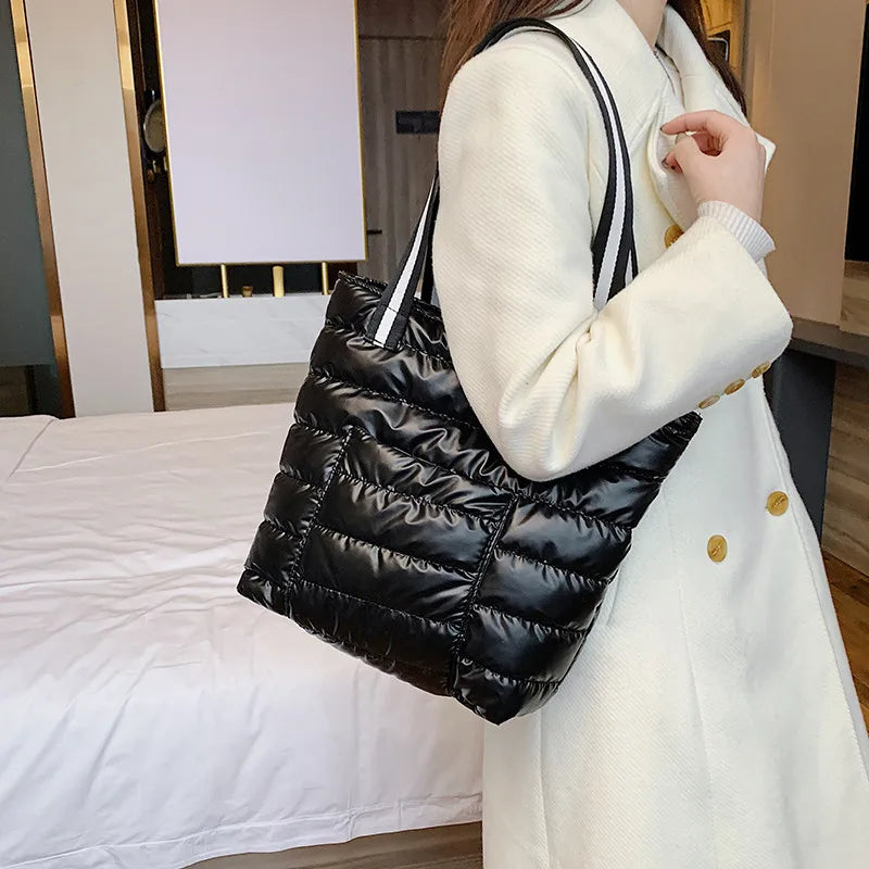 Hot Women Shoulder Bag Nylon Cotton Handbags Top Handle Large