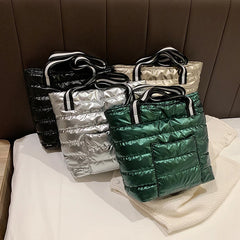 Hot Women Shoulder Bag Nylon Cotton Handbags Top Handle Large