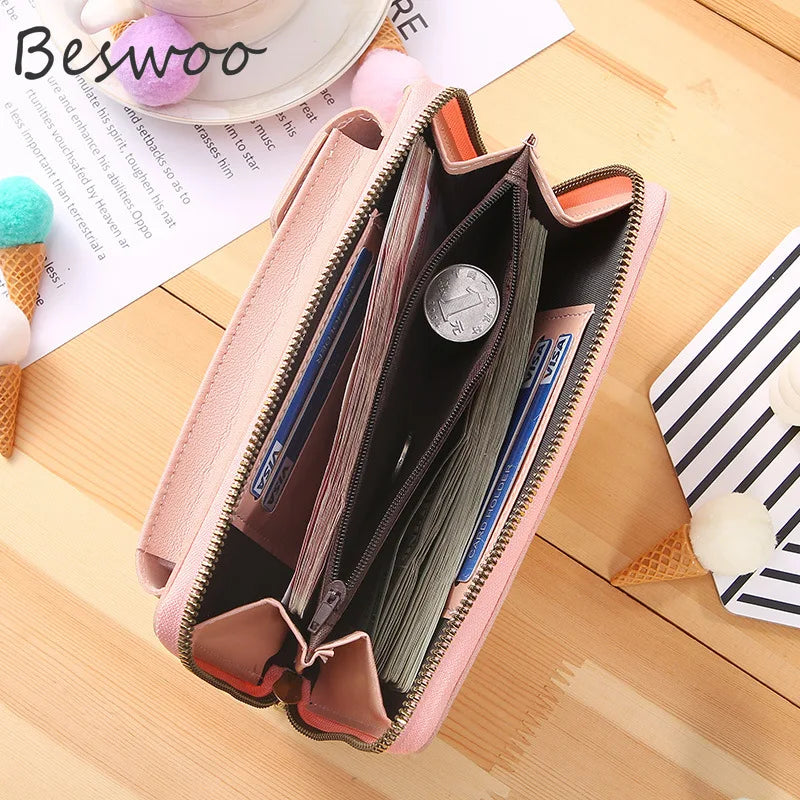 Women's Wallet Shoulder Bag Phone Pocket Long Female Wallets Clutch