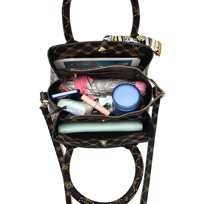 Printing Ladies Handbag All-match Large Capacity Shoulder Bag Women