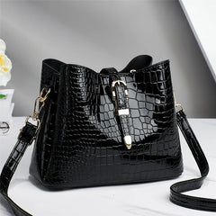 Stone Pattern Bucket Bag Large Capacity Crossbody Bag