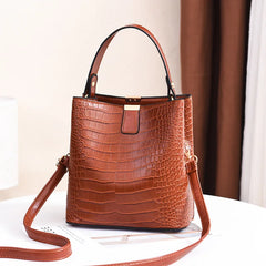 Stone Pattern Bucket Bag Women Handbag