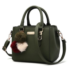 Hair Ball Handbag Women's Large-capacity One-shoulder Messenger Bag