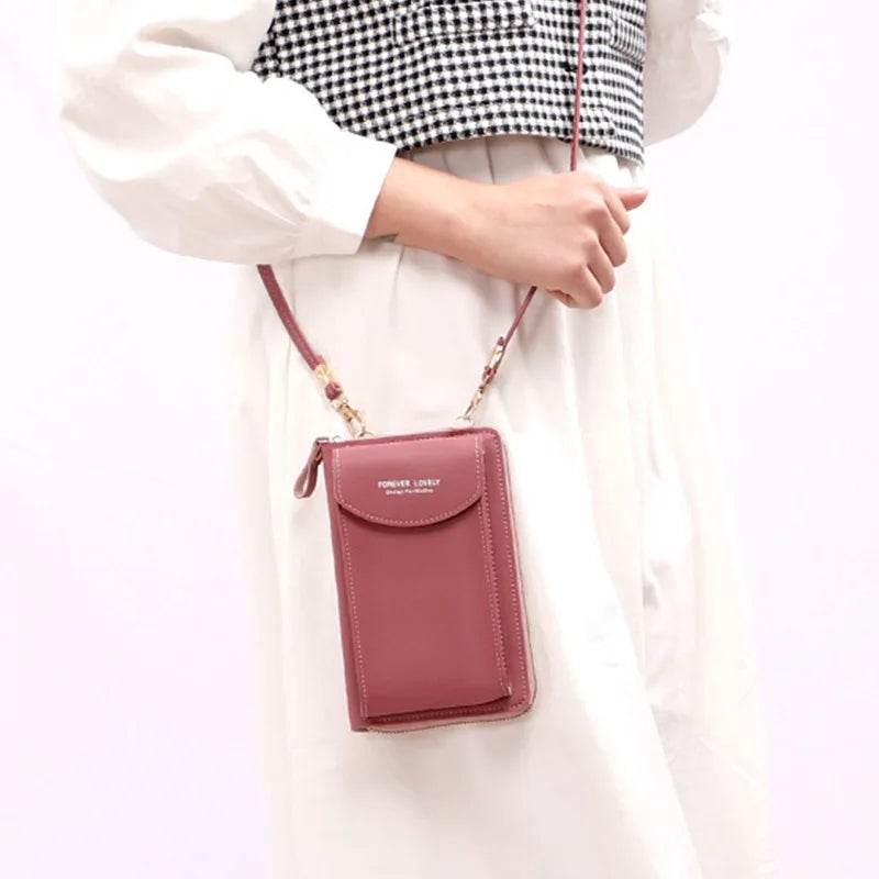 Metal Opening Crossbody Bag Mini PU Leather Shoulder Messenger Bag for Girls