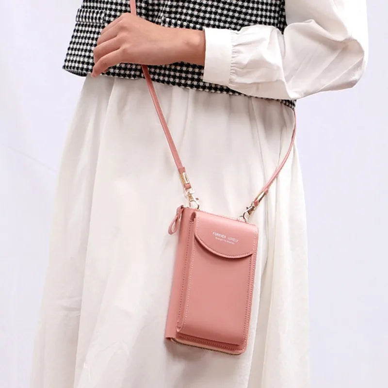 Metal Opening Crossbody Bag Mini PU Leather Shoulder Messenger Bag for Girls