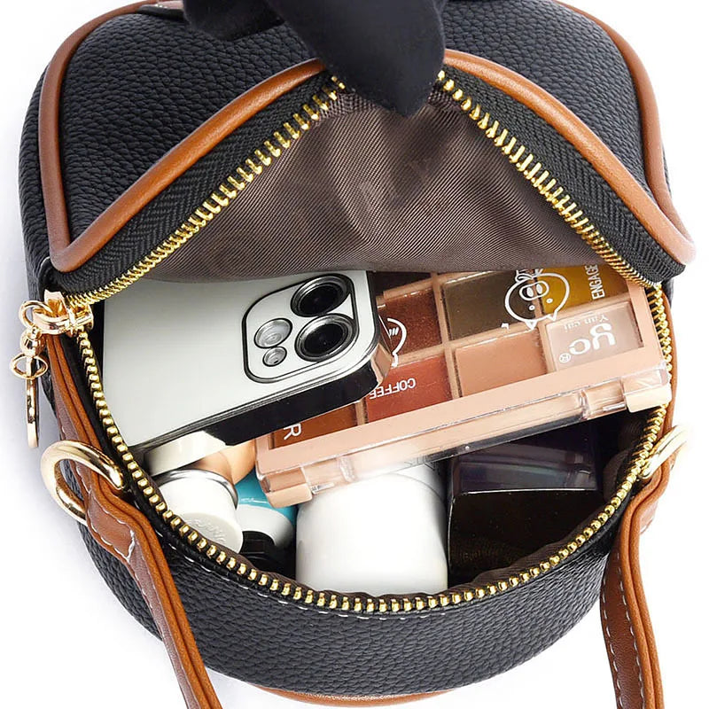 Small Bag Women's Mini Cross-body Soft Leather Mobile Phone Bag