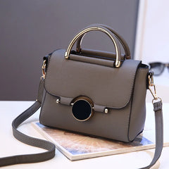 Spring Lock Handbags One-shoulder Messenger Bag Women